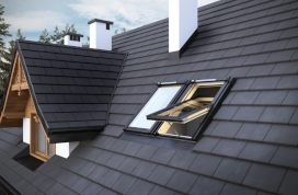 Solar type roof window