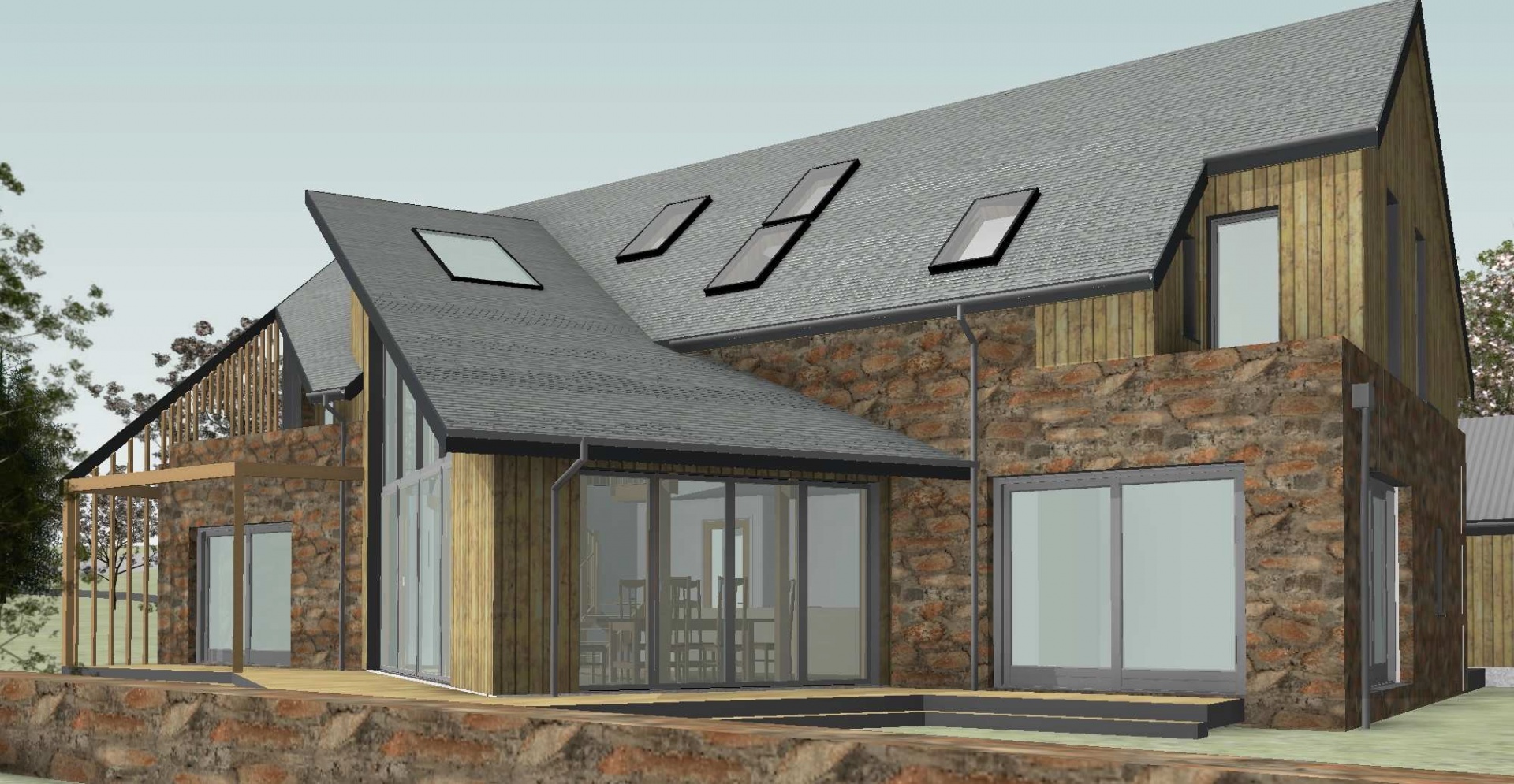 FAKRO roof windows for Aberdeenshire Passivhaus self-build