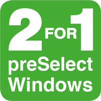 preSelect. Top or Centre Pivot roof windows at the flick of a switch.