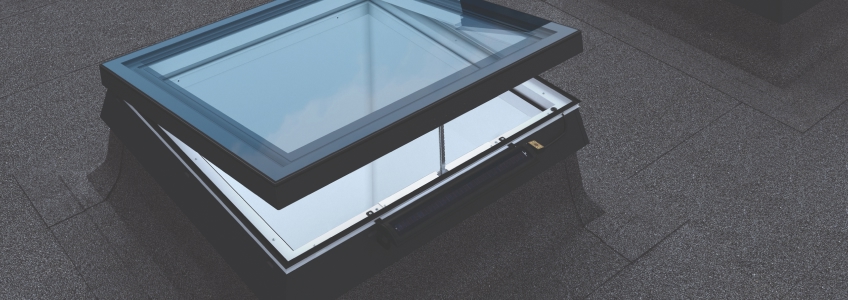 Renovation flat roof skylights