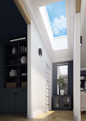 Renovation flat roof skylights