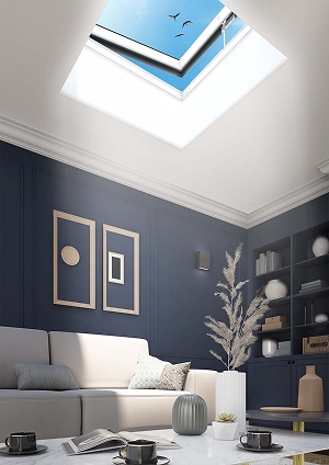 Renovation flat roof skylights