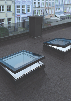 Renovation flat roof skylights