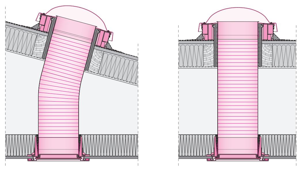 Technical draws of light tunnels SRF i SFF