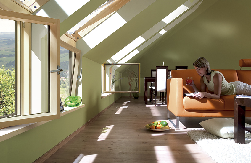 Window L Shape Accessory L-shaped combination window - characteristics | FAKRO