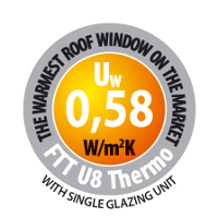 Highly energy efficient windows roof windows