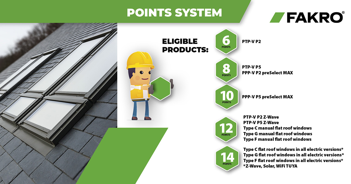 Can every FAKRO product be scanned for rewards?