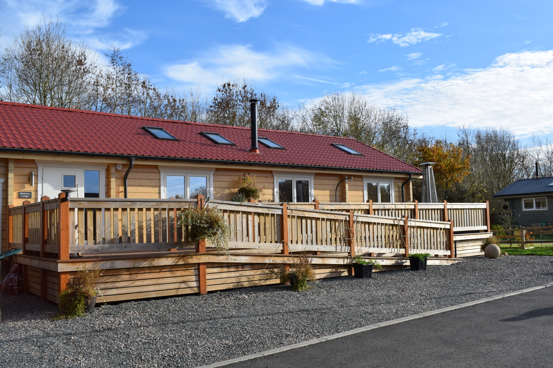 Wooden Lodges with Electrical Control