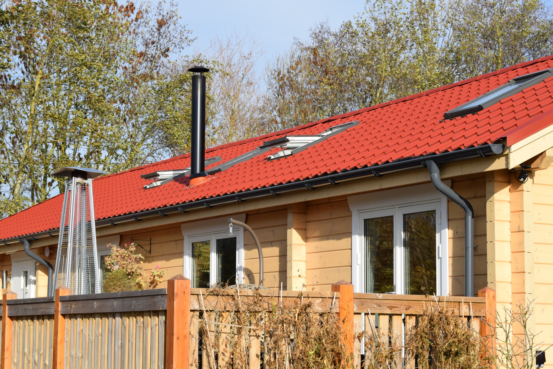 Wooden Lodges with Electrical Control