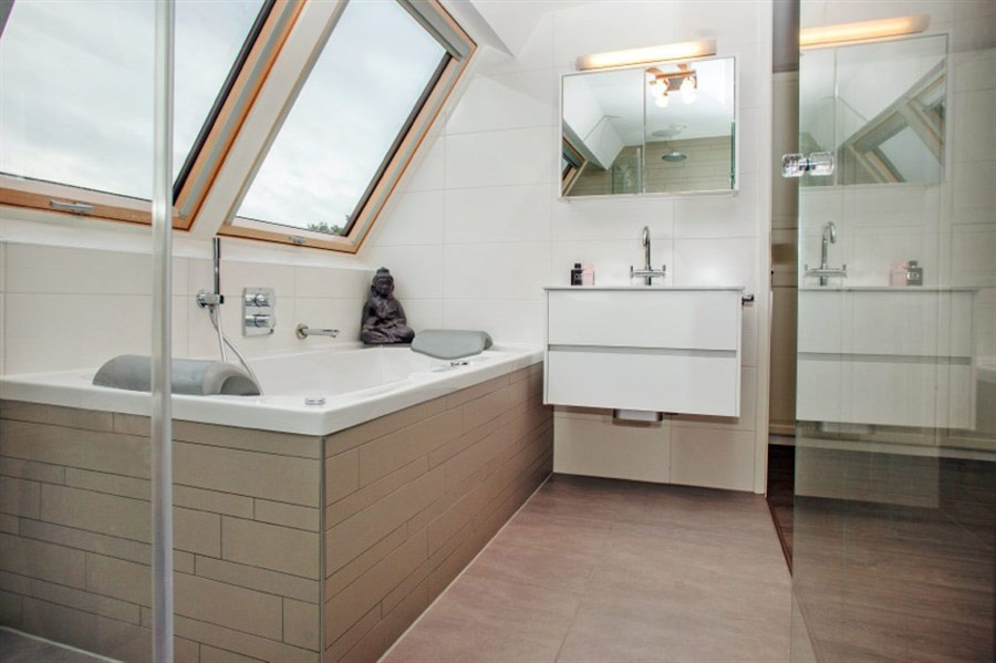 BATHROOMS - INTERIORS IN THE ATTIC