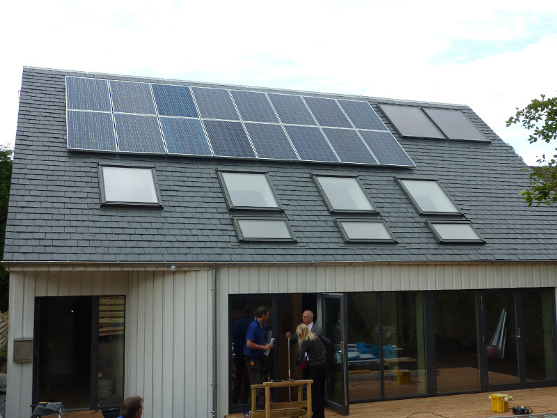Triple-glazed roof windows for Passive House in North Berwick