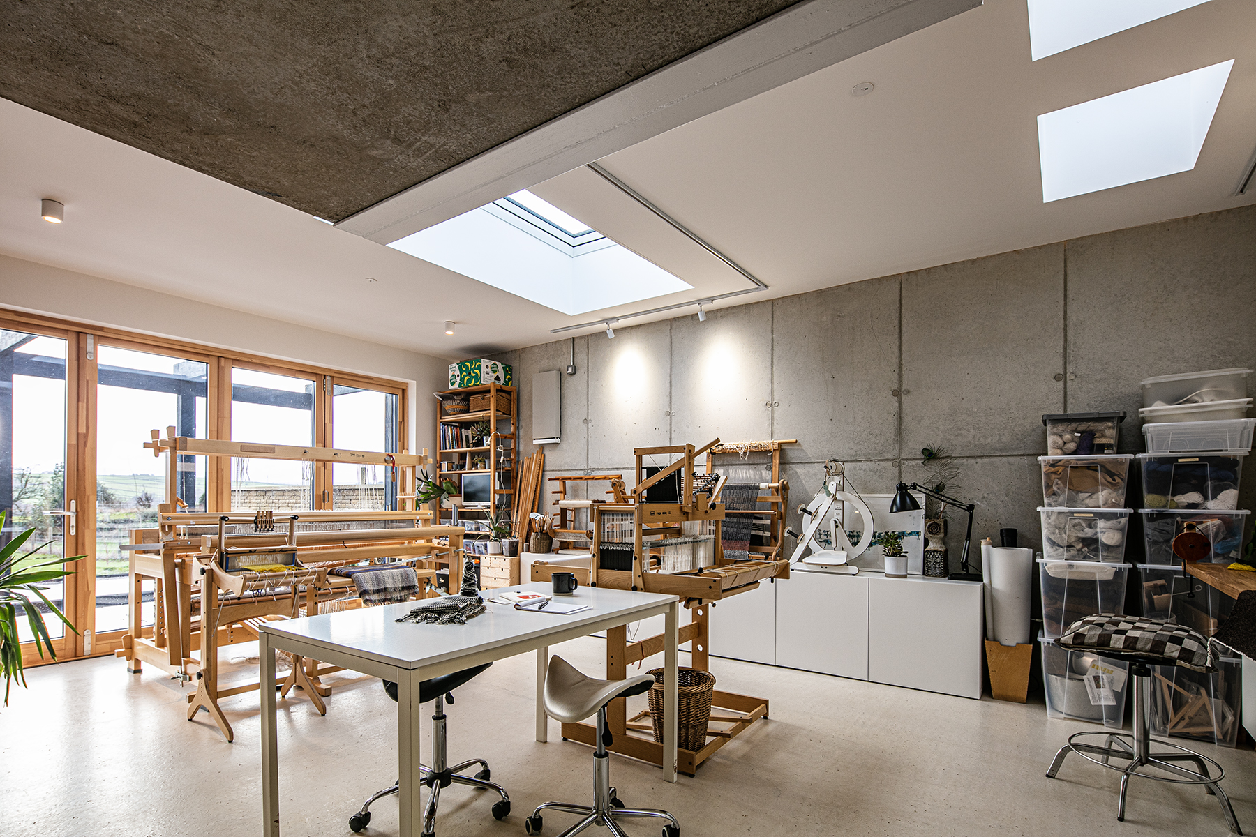 New build Passivehaus set in a steeply sloping site in Thurgoland