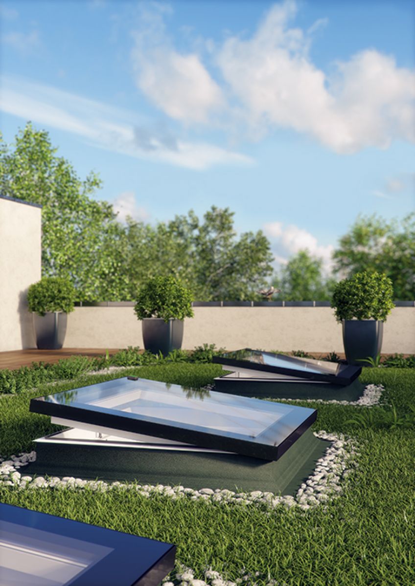 Type F flat roof window features a sleek modern look ...