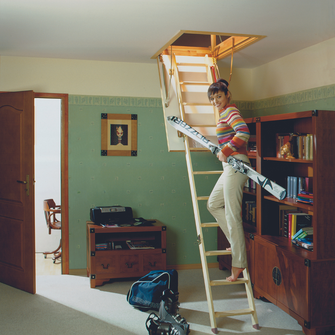 Fakro 3 section wooden loft ladder discount